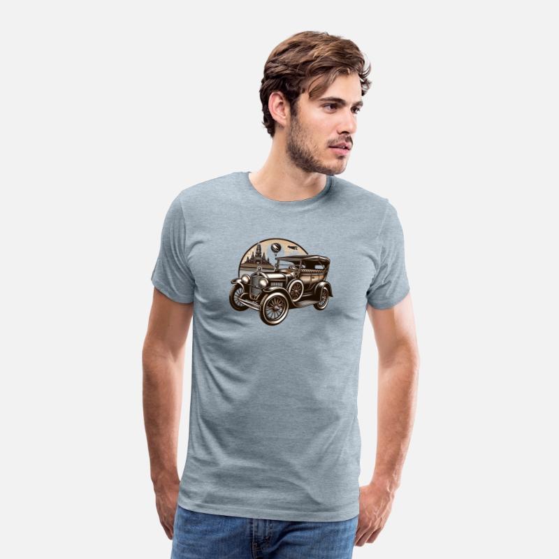 old retro vintage car design shirt