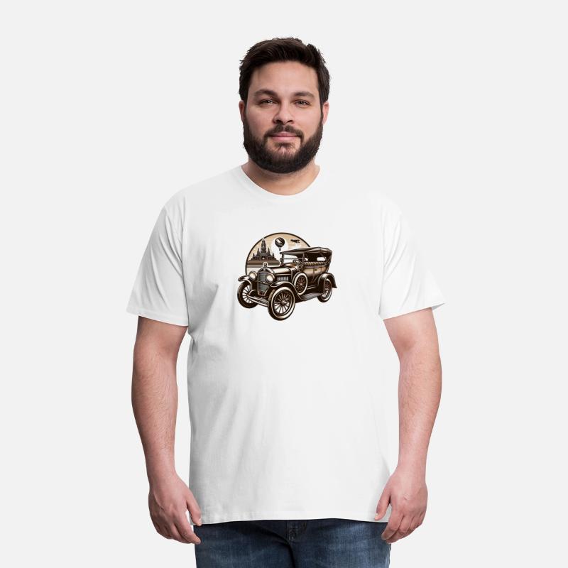 old retro vintage car design shirt
