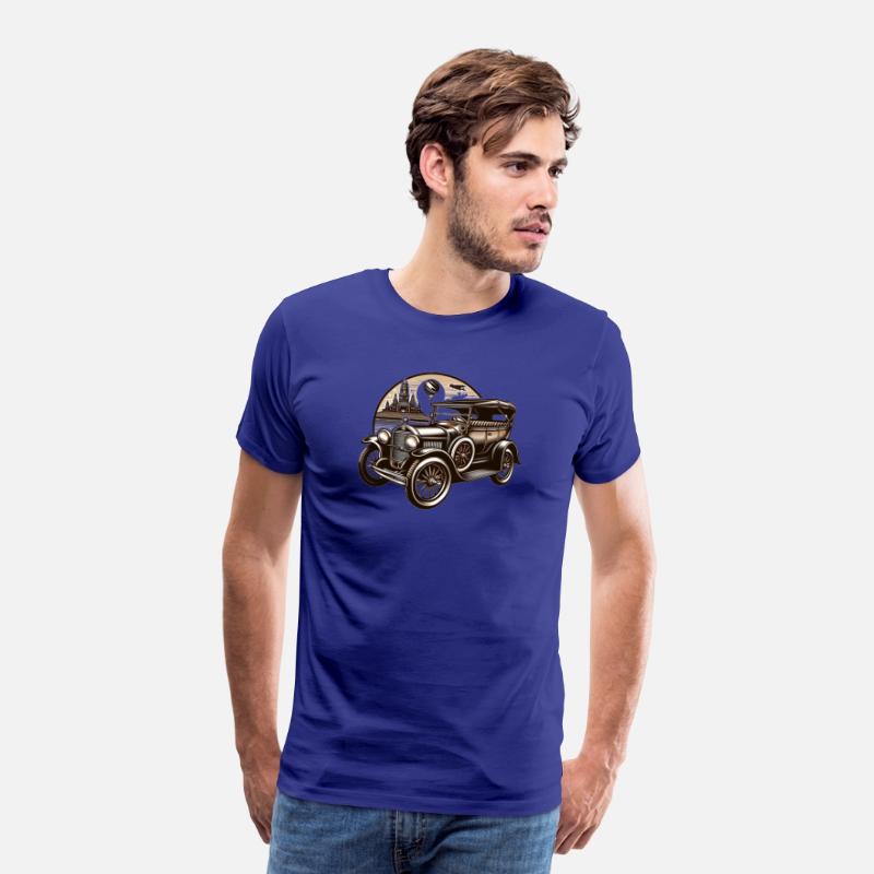 old retro vintage car design shirt