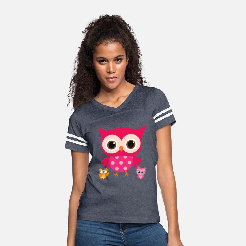 Owl T-shirt with different sleeves with graphics