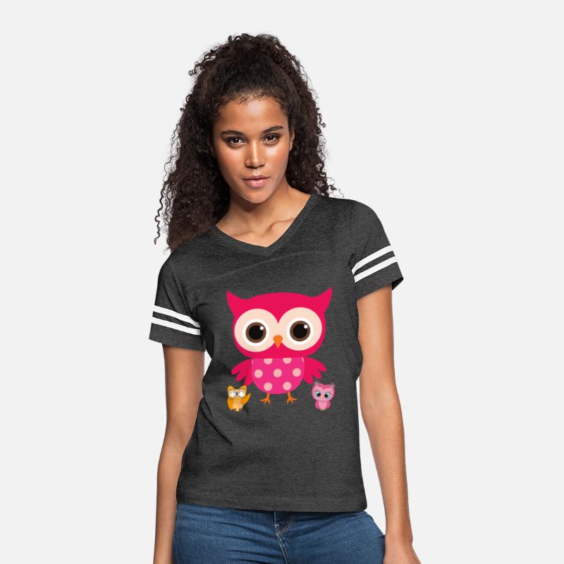 Owl T-shirt with different sleeves with graphics