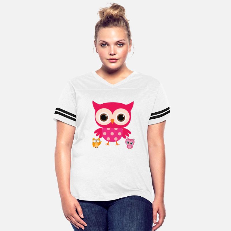 Owl T-shirt with different sleeves with graphics
