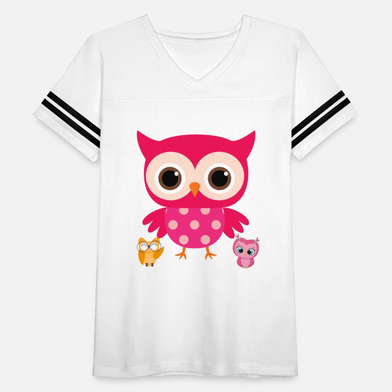 Owl T-shirt with different sleeves with graphics