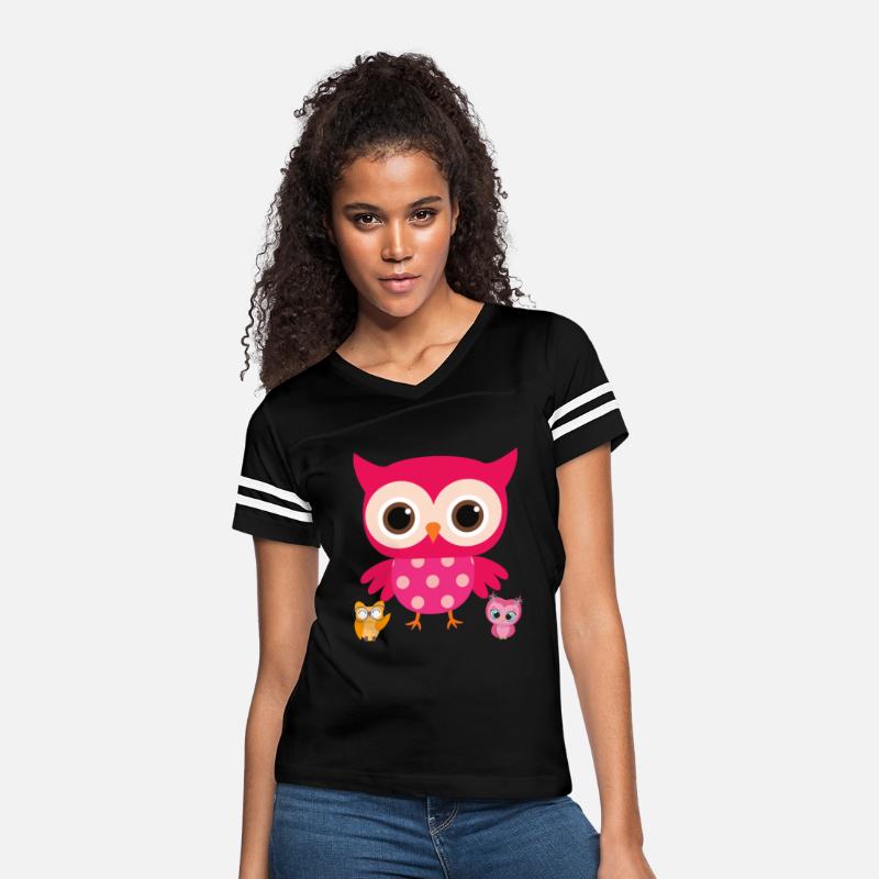 Owl T-shirt with different sleeves with graphics