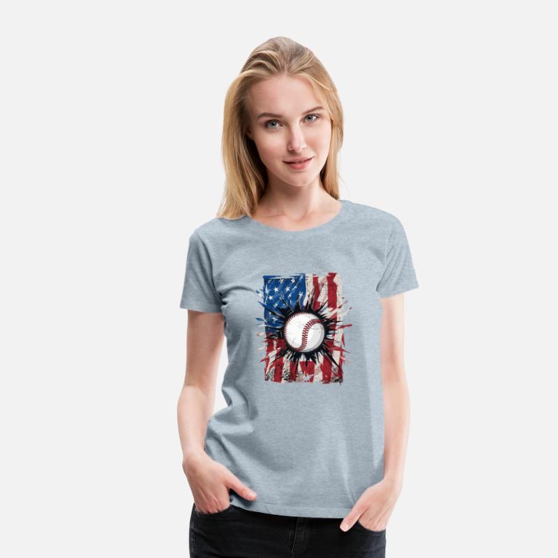 Patriotic Baseball 4Th Of July Usa American