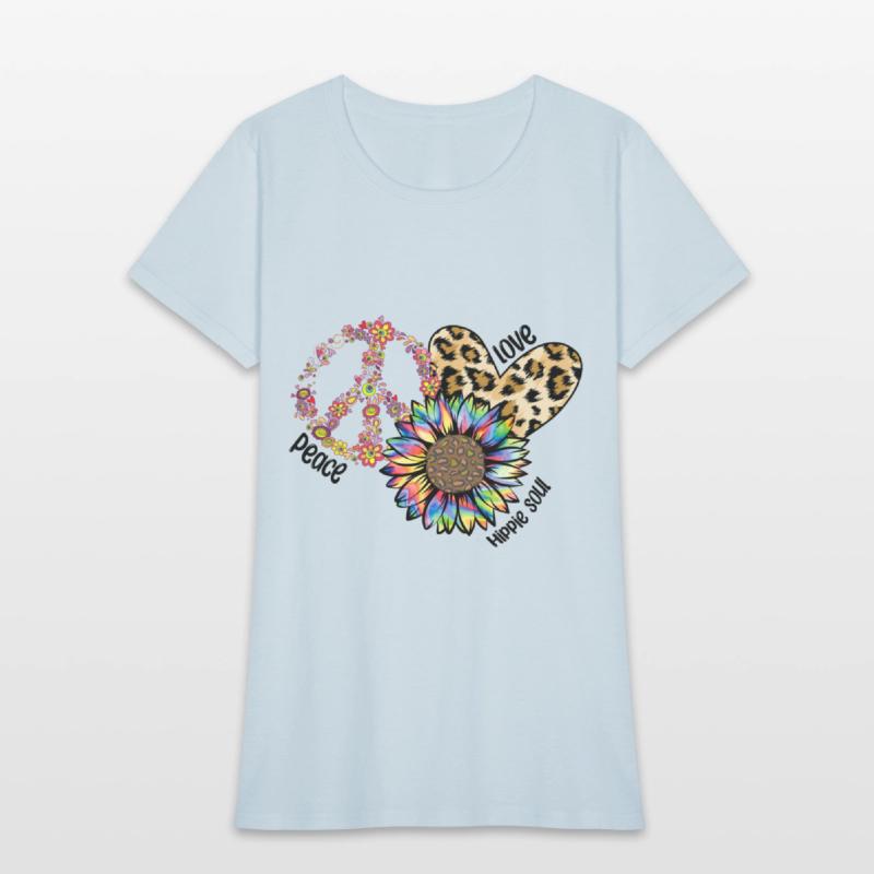 Peace Love Hippie Sublimation