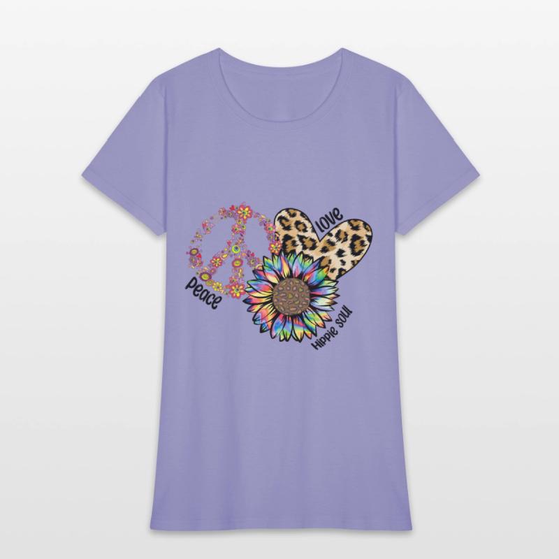 Peace Love Hippie Sublimation