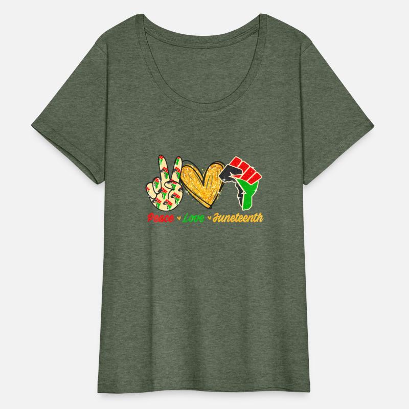 Peace Love Junenth African American Black History