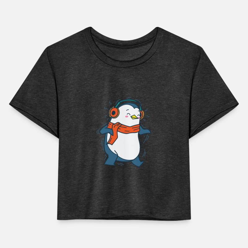 Penguin listening to Music with Headphones Antarct