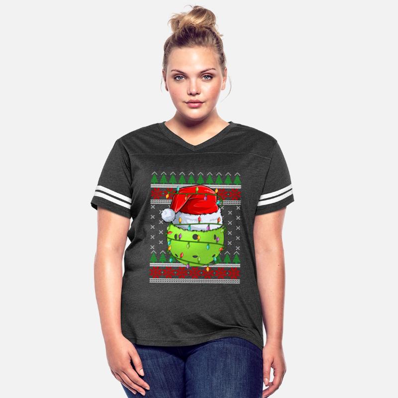 Pickleball Ugly Christmas Sweater Santa
