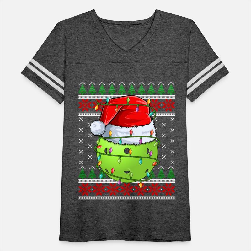 Pickleball Ugly Christmas Sweater Santa