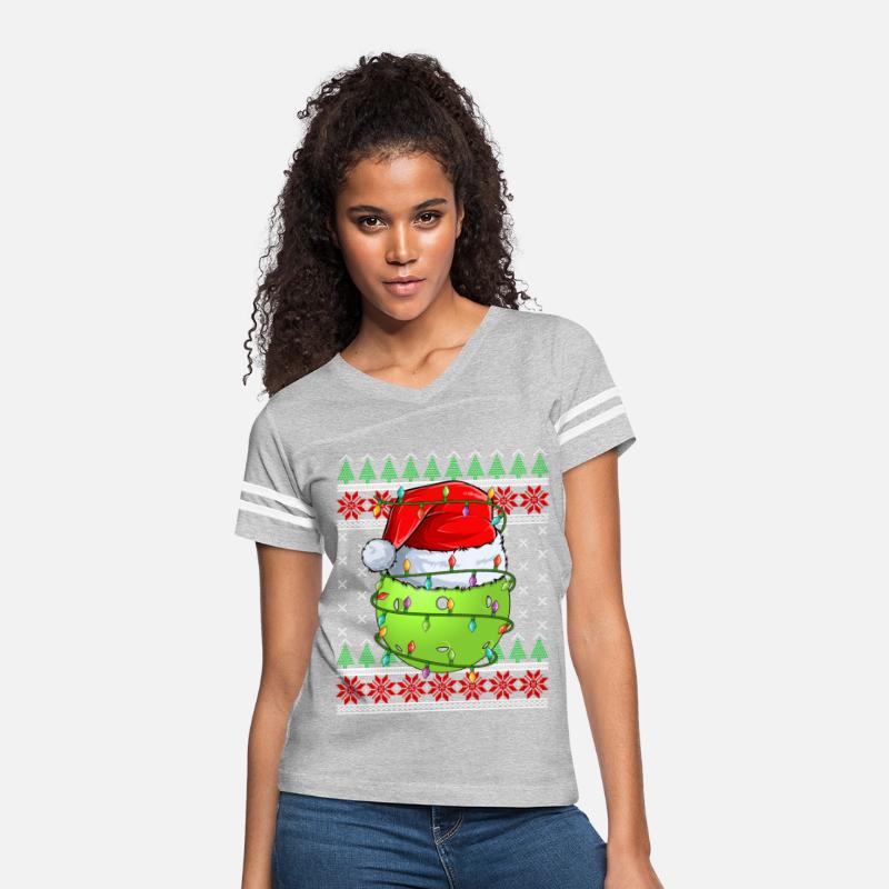 Pickleball Ugly Christmas Sweater Santa