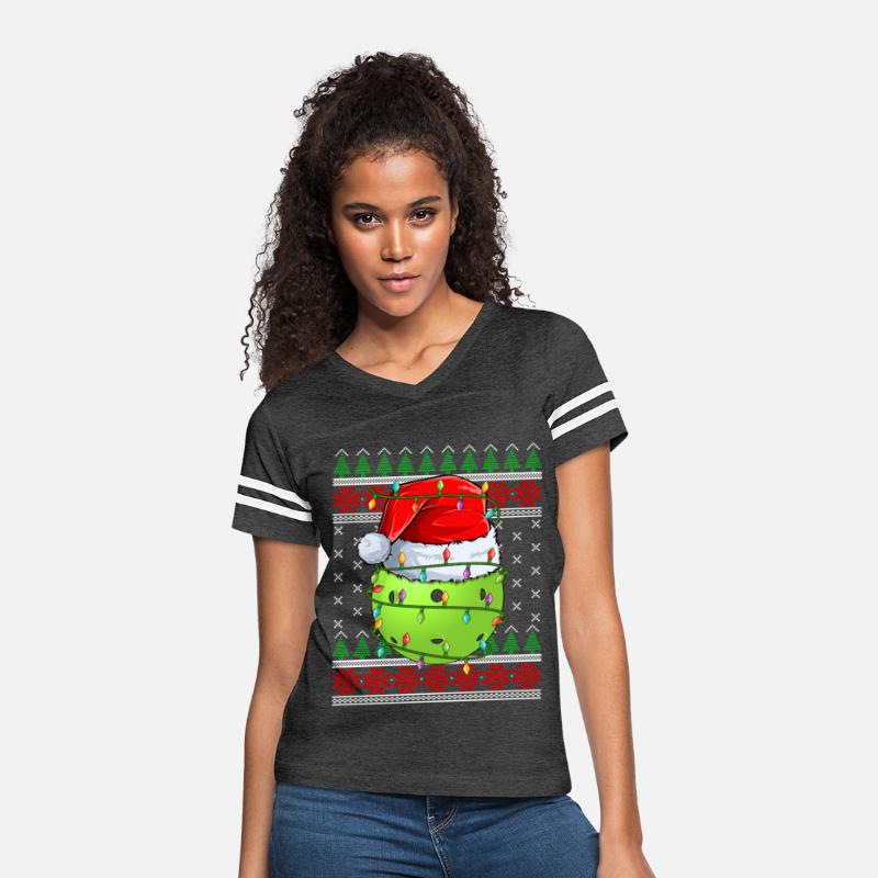 Pickleball Ugly Christmas Sweater Santa