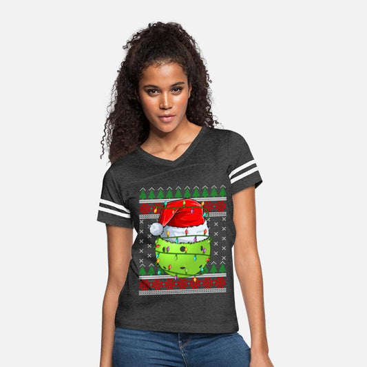 Pickleball Ugly Christmas Sweater Santa