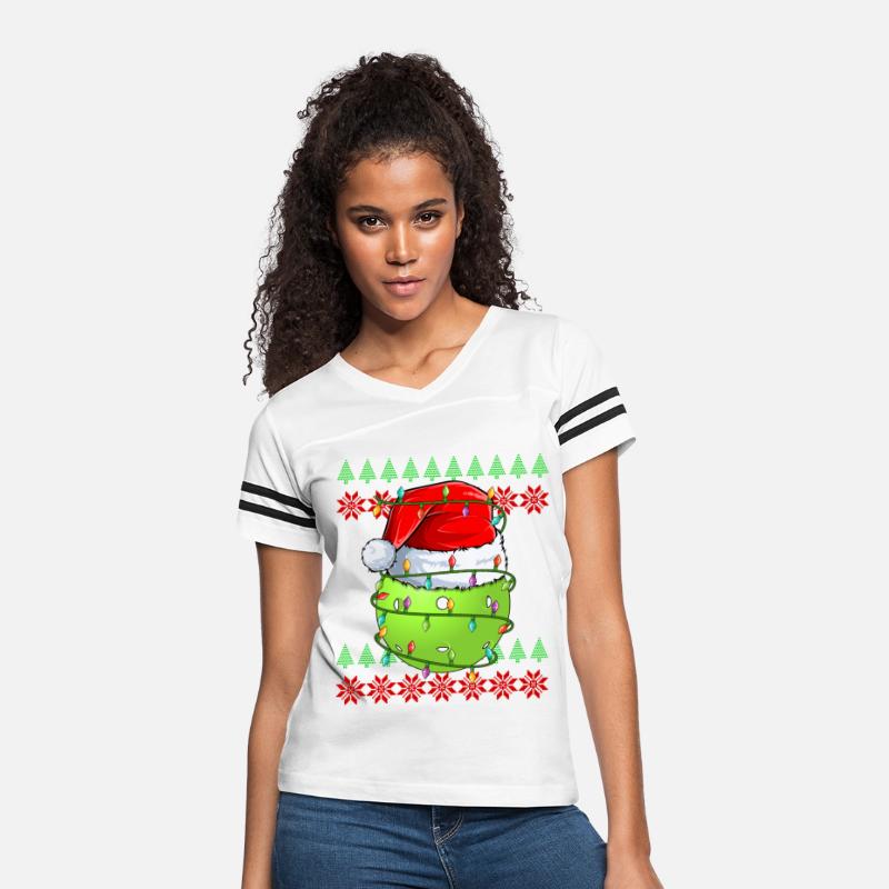 Pickleball Ugly Christmas Sweater Santa