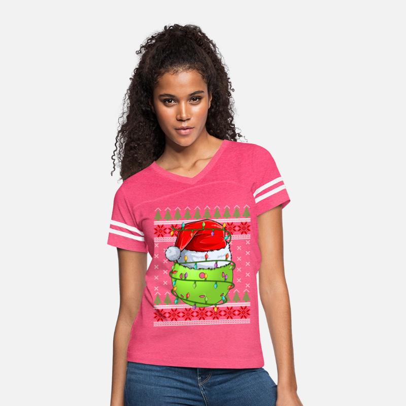 Pickleball Ugly Christmas Sweater Santa