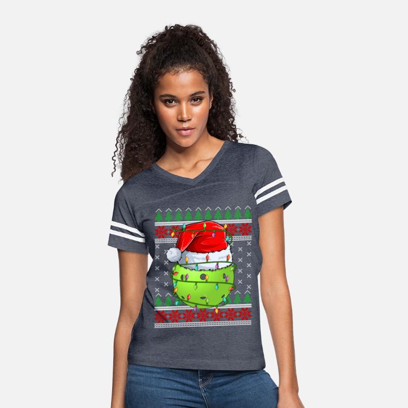 Pickleball Ugly Christmas Sweater Santa