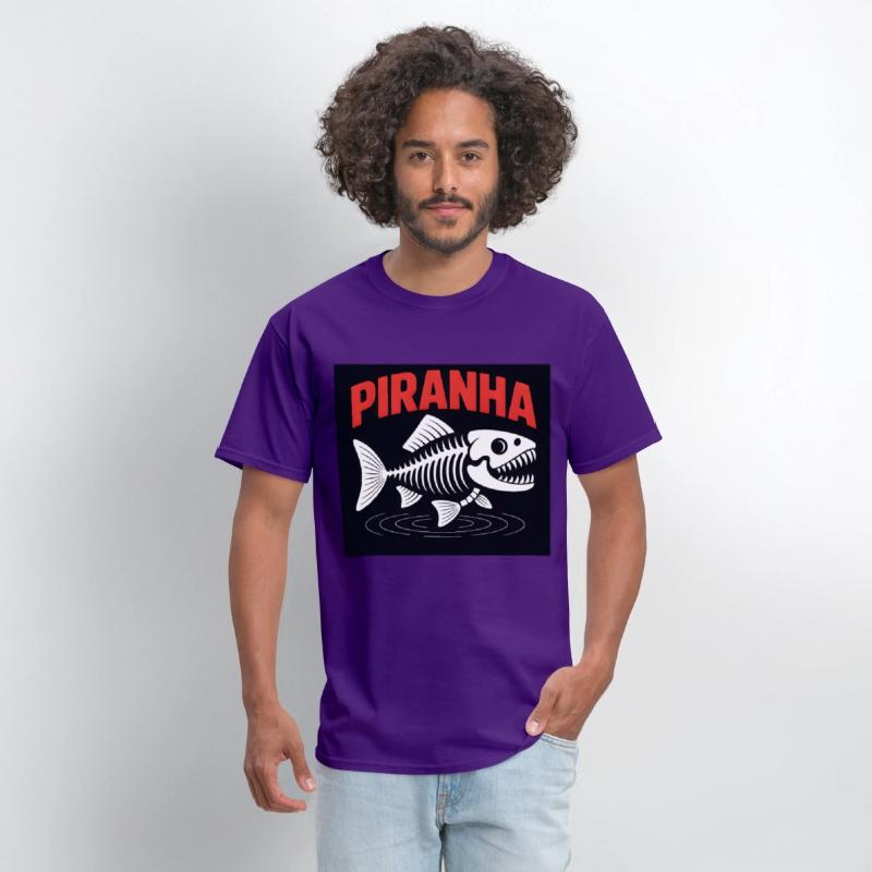 Piranha Skeleton – Bold Fish Bones Graphic