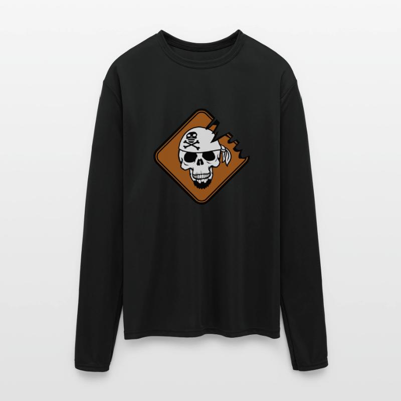 Pirate Shield Skull Skeleton Danger Warning Sign