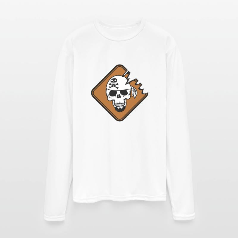 Pirate Shield Skull Skeleton Danger Warning Sign