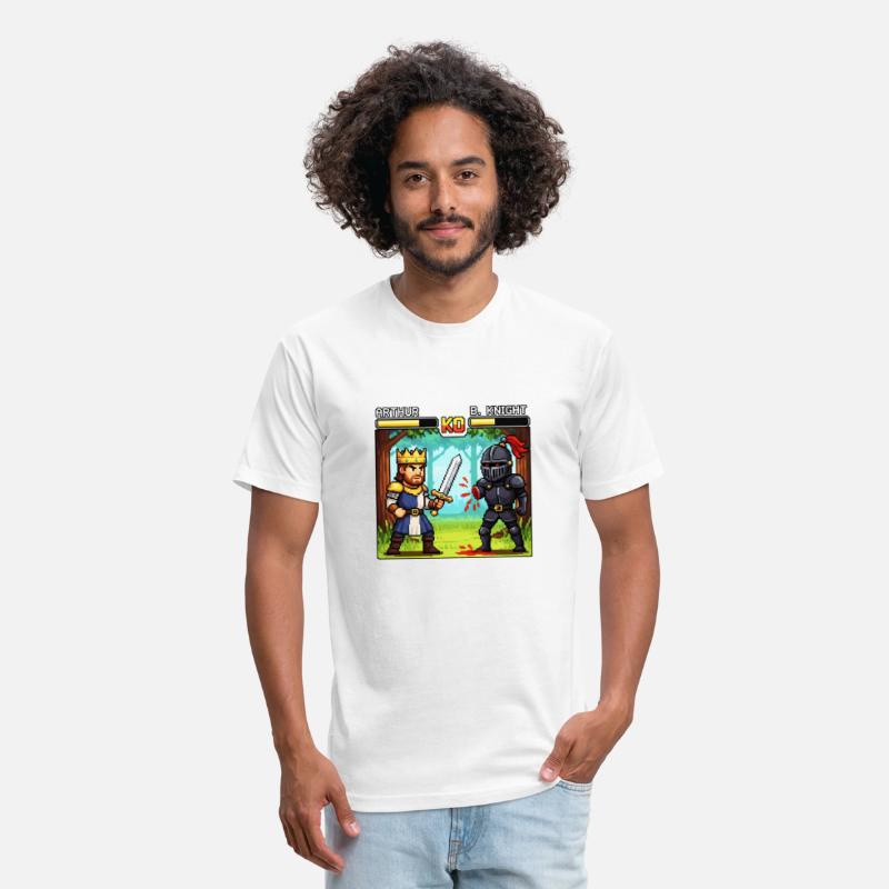 Pixel Battle: Arthur vs. B. Knight Tee