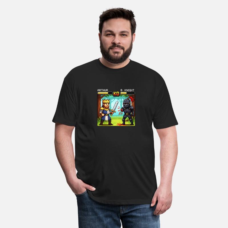Pixel Battle: Arthur vs. B. Knight Tee
