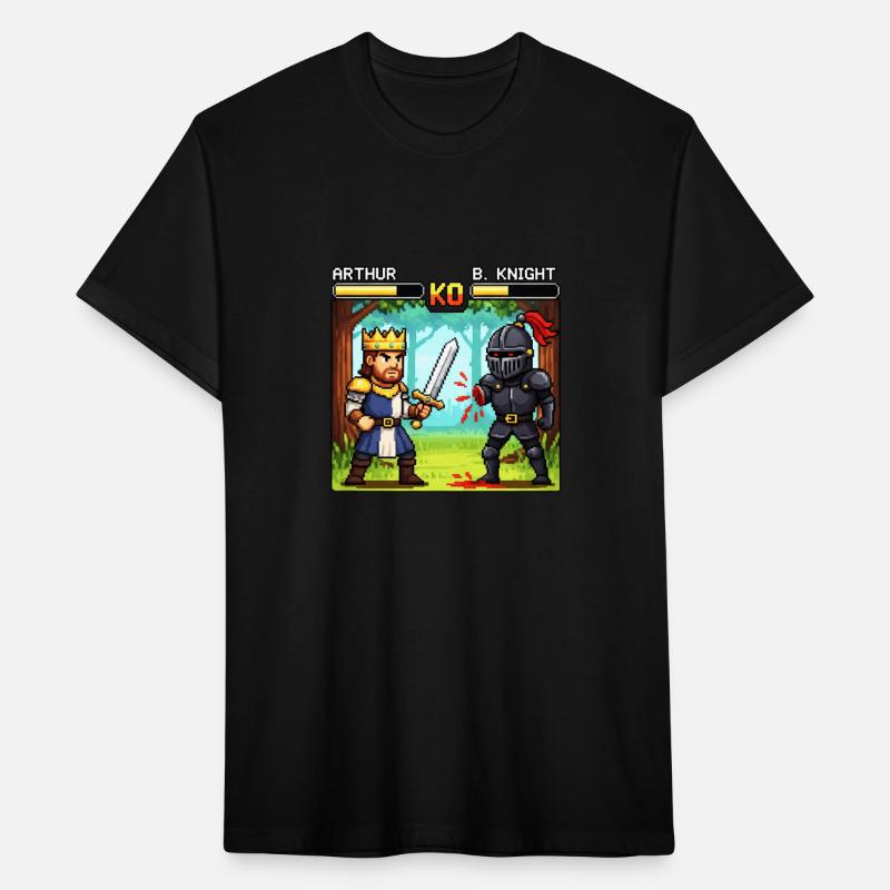 Pixel Battle: Arthur vs. B. Knight Tee