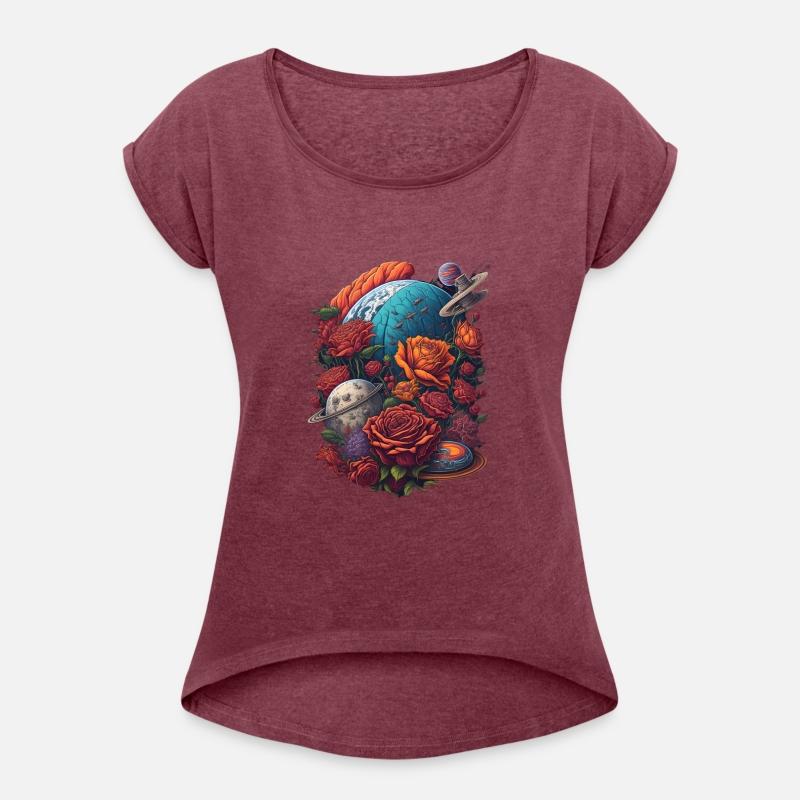 Planets with Roses Earth World Rose