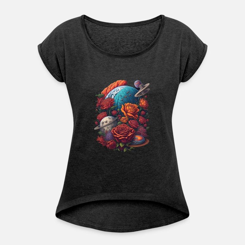 Planets with Roses Earth World Rose