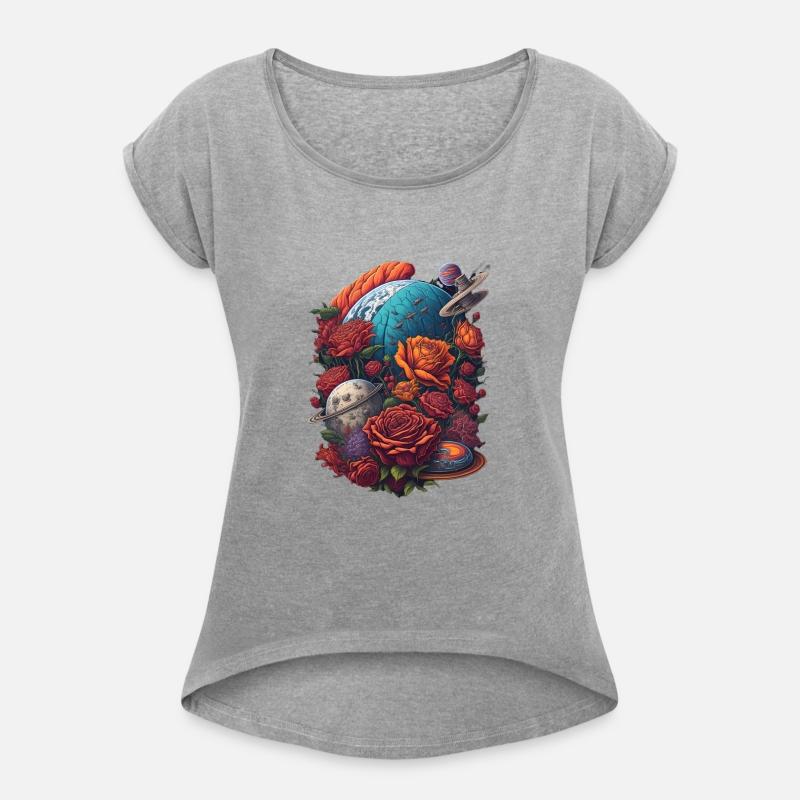 Planets with Roses Earth World Rose