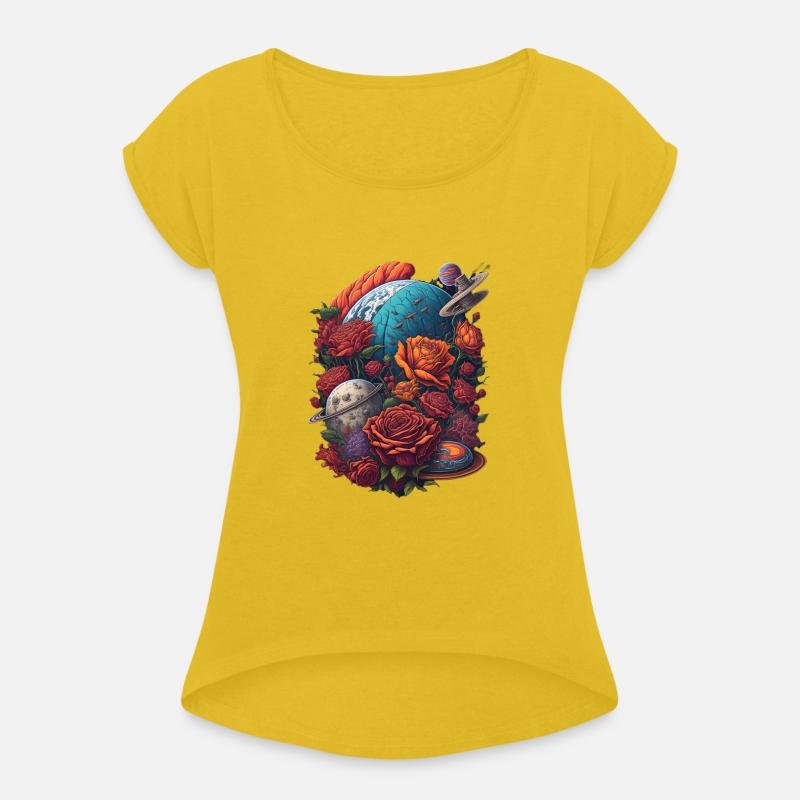 Planets with Roses Earth World Rose