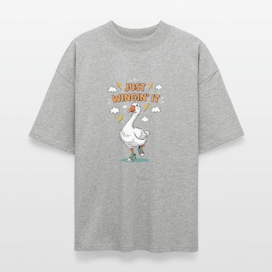 Playful Goose with Sneakers and Lightning