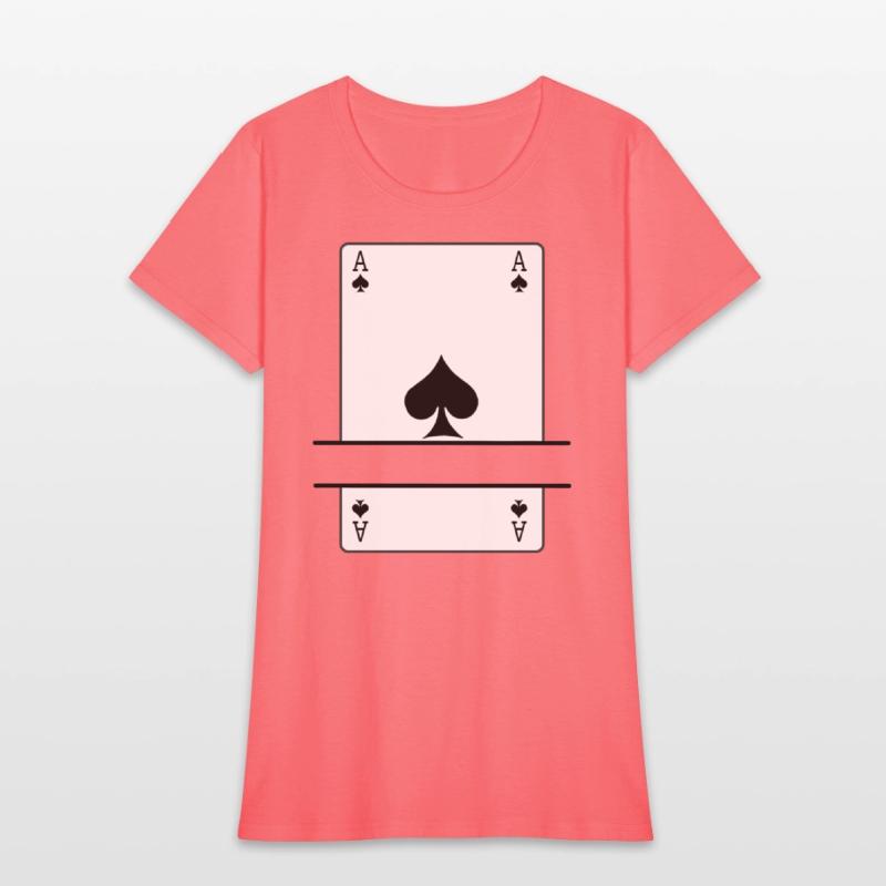 Playing card ace of spades with banner space