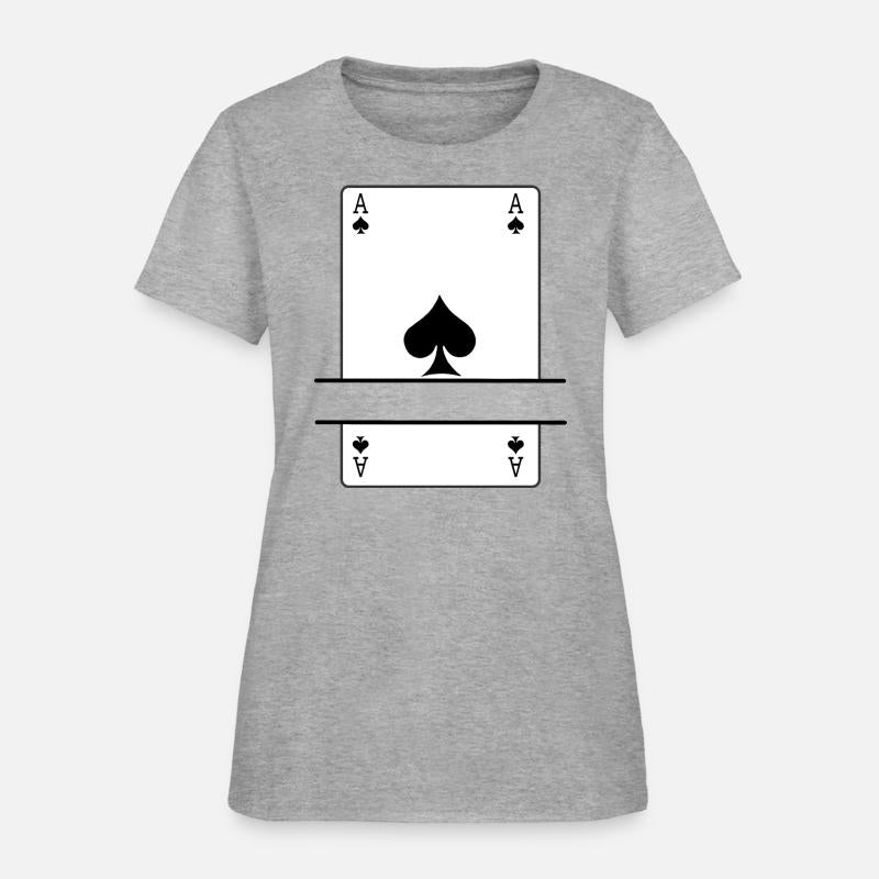 Playing card ace of spades with banner space