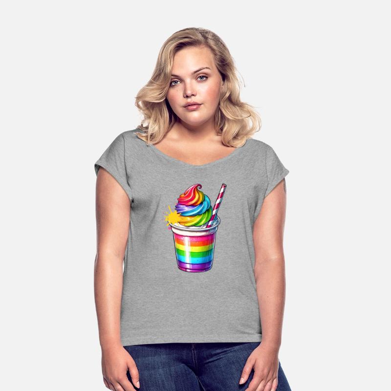 Pleasure for the senses: Rainbow milkshake cup