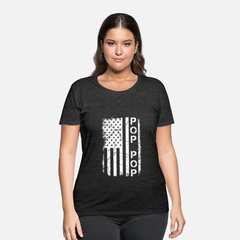 Pop Pop American Flag Patriotic