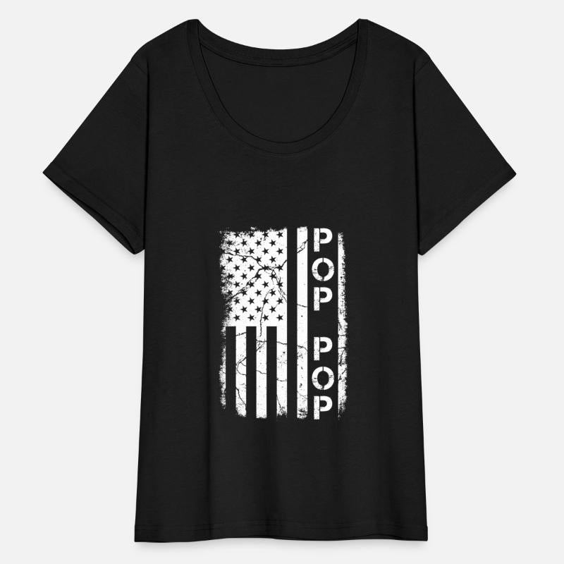 Pop Pop American Flag Patriotic