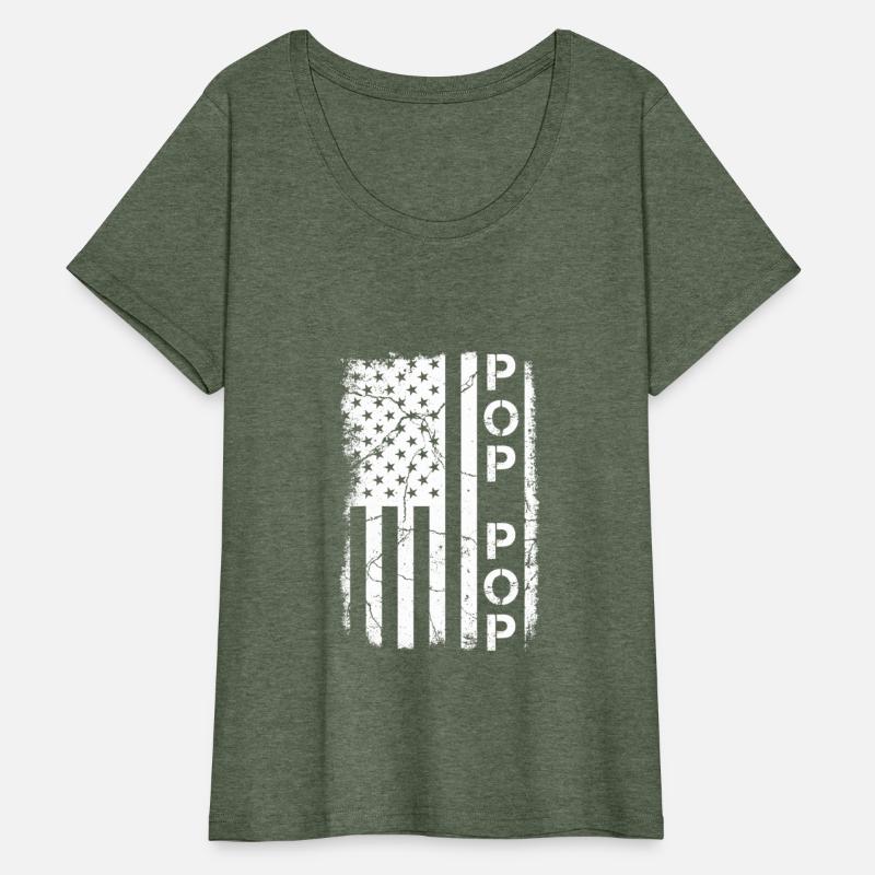 Pop Pop American Flag Patriotic