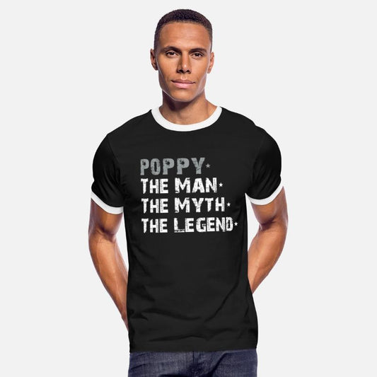 Poppy The Man The Myth The Legend Father's Day Tee