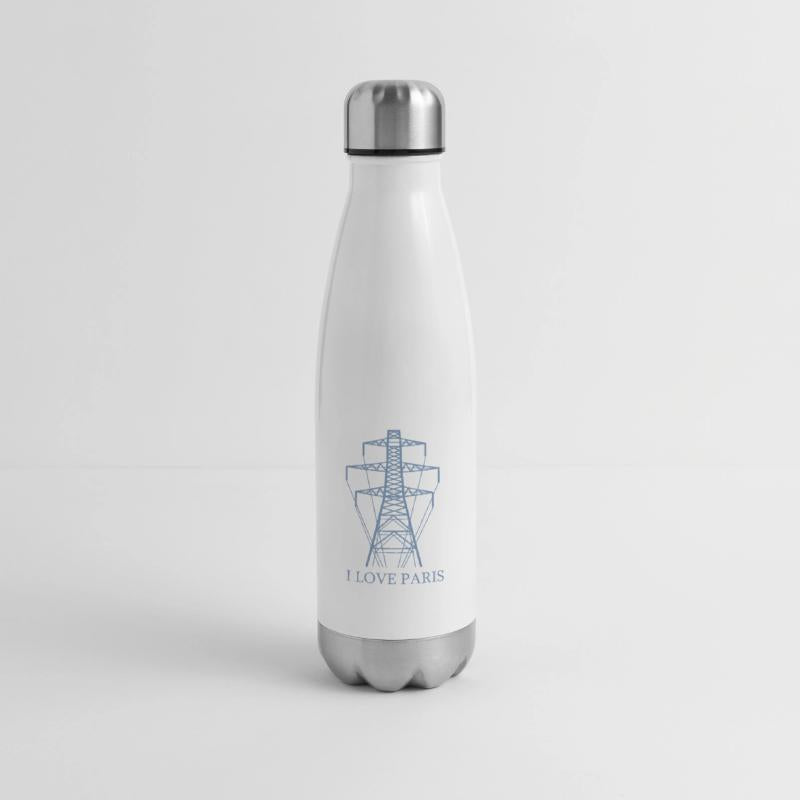 Power Pole as Eiffel Tower "I Love Paris" Satire