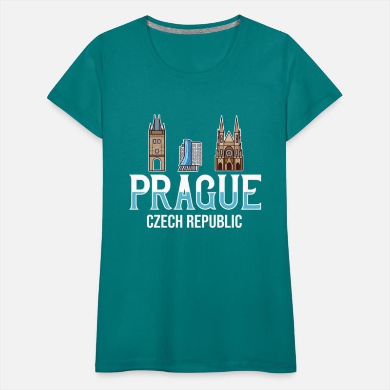 Prague Czech Republic City yline Map Travel