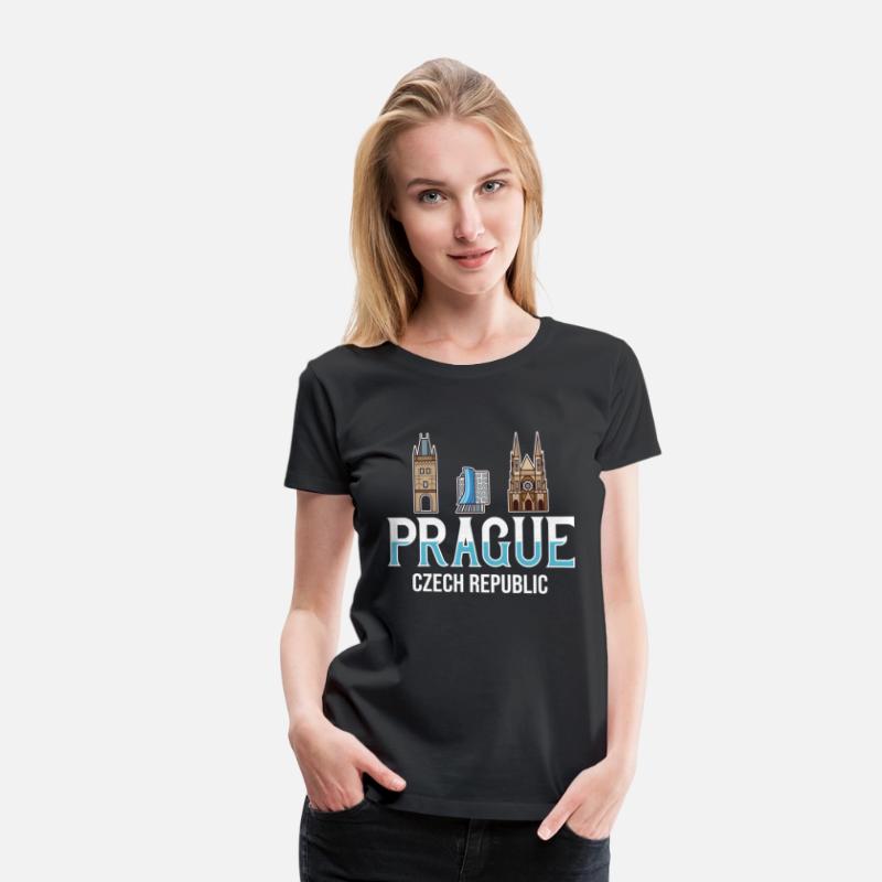 Prague Czech Republic City yline Map Travel