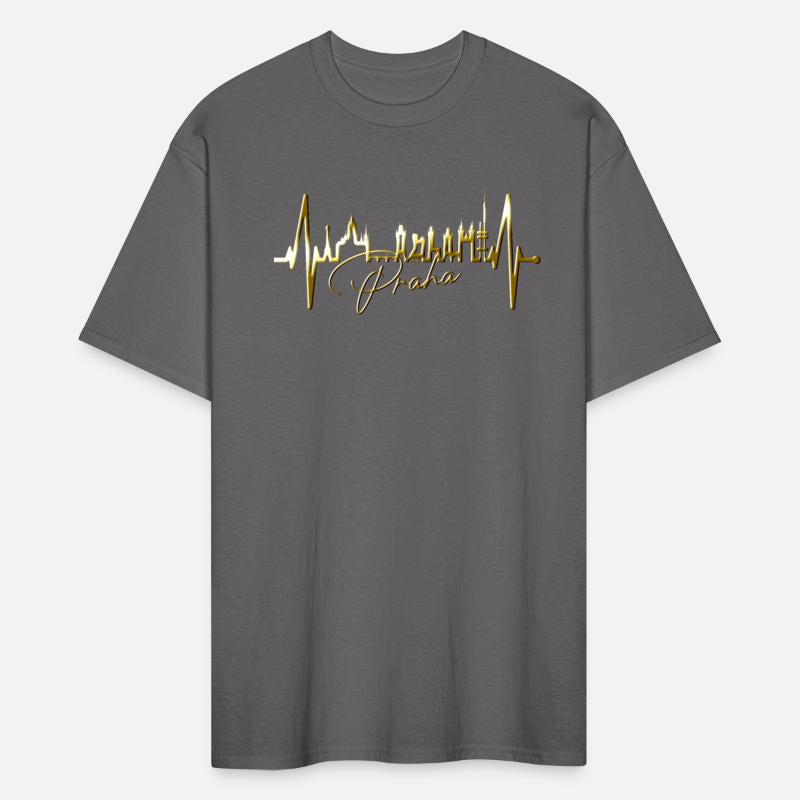 Prague Skyline Heartbeat Czech Republic Love Praha