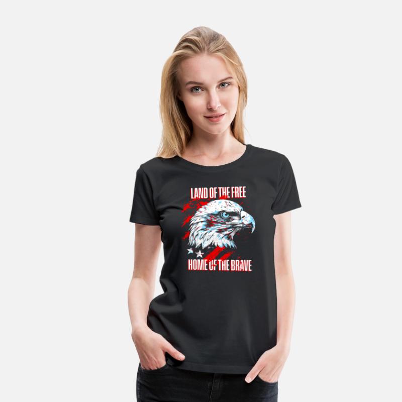 Print - Home of the Brave American Eagle T-shirt