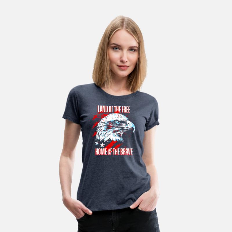 Print - Home of the Brave American Eagle T-shirt