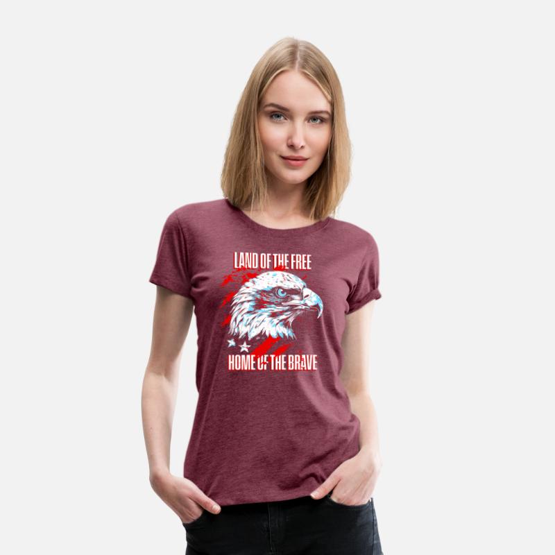 Print - Home of the Brave American Eagle T-shirt