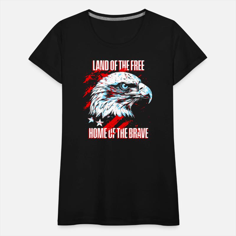 Print - Home of the Brave American Eagle T-shirt