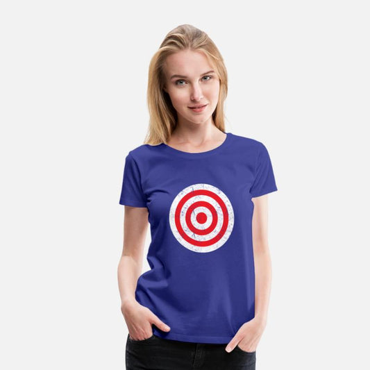 Print On Back Bullseye Target Bulls Eye Fun