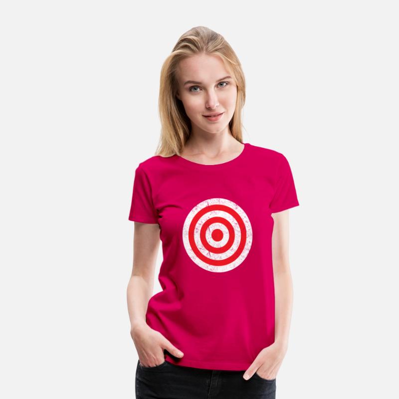 Print On Back Bullseye Target Bulls Eye Fun