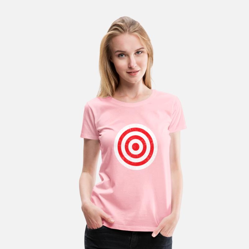 Print On Back Bullseye Target Bulls Eye Fun